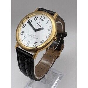 Vintage Ila Women's Gold-Tone Oversized Watch - 42mm - New Battery
